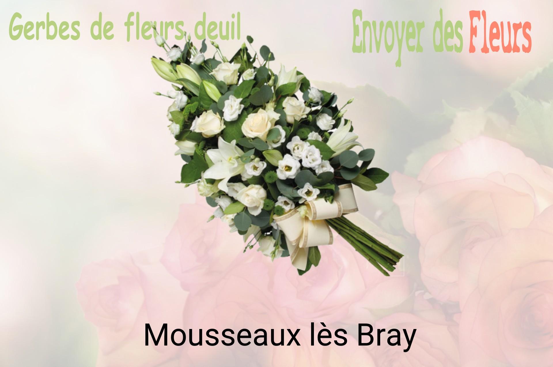 Gerbe de fleurs de deuil livrée à Mousseaux-lès-Bray
